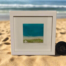 Load image into Gallery viewer, Sea Grass - Mixed Media Textile Sea Study - 29x29cm