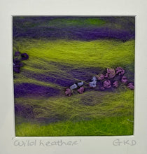 Load image into Gallery viewer, Mini Textile Art- Wild Heather