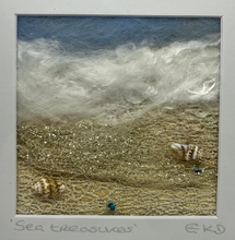 Load image into Gallery viewer, Mini Textile Art- Sea Treasures