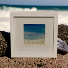 Load image into Gallery viewer, Tranquil Waters - Mixed Media Textile Sea Study - 29x29cm