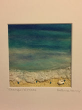 Load image into Gallery viewer, Tranquil Waters - Mixed Media Textile Sea Study - 29x29cm