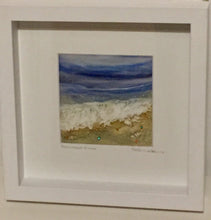 Load image into Gallery viewer, Seaweed Shore - Mixed Media Textile Sea Study - 29x29cm