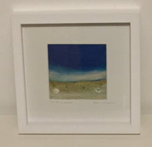 Load image into Gallery viewer, The Blue Pearl - Mixed Media Textile Art- 29x29cm