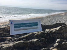 Load image into Gallery viewer, Textile Art - Along the Shoreline' 96x38cm - **Made to Order**