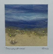 Load image into Gallery viewer, Mini Textile Art - 'Sandy Shore'