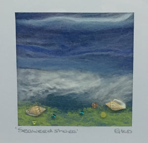 'Seaweed Shore' - Mini Textile Sea study