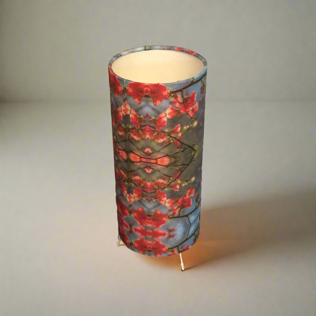 Table Lamp in 'Red Blossom'