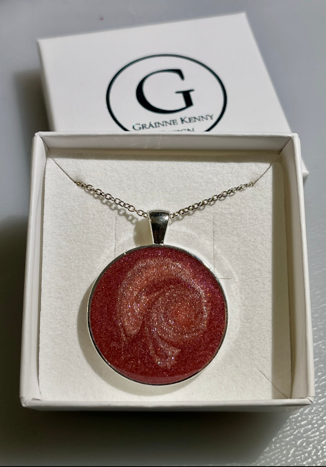 Medium Crimson/red Pendant