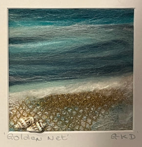 Mini Textile Sea study - Golden Net