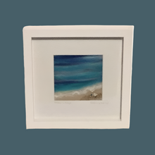 Load image into Gallery viewer, &#39;Oceans Edge&#39; - Mixed media Textile Artwork 29x29cm
