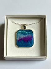 Load image into Gallery viewer, Sea Inspired Purple &amp; Blue Pendant
