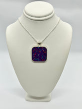 Load image into Gallery viewer, Sea Inspired Jewellery- Medium Purple and crushed crystal pendant
