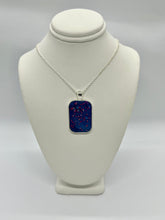 Load image into Gallery viewer, Sea inspired jewellery- Ocean blue pendant with crushed crystals
