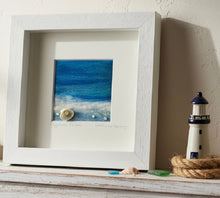 Load image into Gallery viewer, Oyster Pearl - Mini Textile Art
