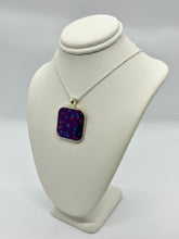 Load image into Gallery viewer, Sea Inspired Jewellery- Medium Purple and crushed crystal pendant
