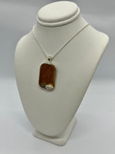 Load image into Gallery viewer, Sea Inspired Jewellery- Rectangular sand pendant with seashell
