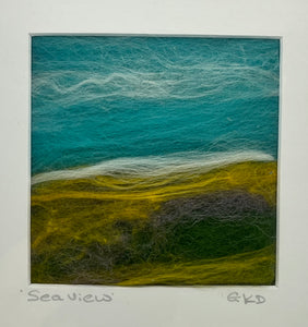 Mini textile art - Sea View