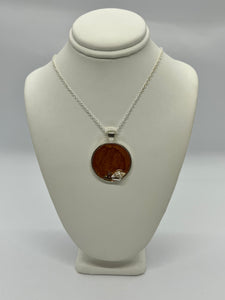 Sea Inspired Jewellery- Sand coloured small pendant with seashell