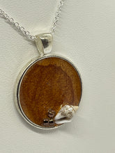 Load image into Gallery viewer, Sea Inspired Jewellery- Sand coloured small pendant with seashell
