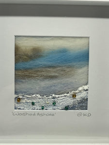 Mini Textile Art - Washed Ashore