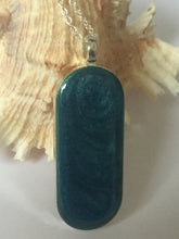 Load image into Gallery viewer, Pendant - Sea Blue/Green Long oval
