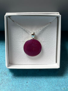 Mini round Purple pendant