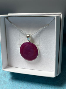 Mini round Purple pendant