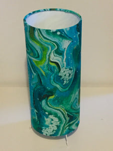 Nature Collection - Blue and Green Abstract Swirl Table Lamp