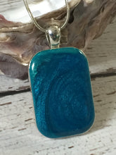 Load image into Gallery viewer, RECTANGULAR SEA OF BLUE PENDANT
