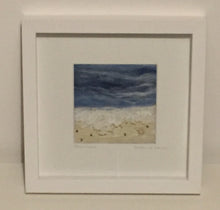 Load image into Gallery viewer, Sea Crest - Mixed Media Textile Sea Study - 23x23cm
