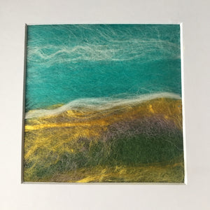 Mini Textile Art - ‘Sea View’