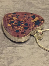 Load image into Gallery viewer, Resin Heart Pendant- Mauve/Sparkles
