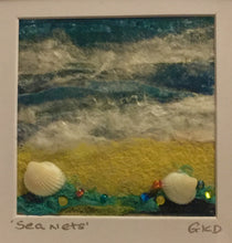 Load image into Gallery viewer, &#39;Sea Nets&#39; - Mini Textile Sea Study
