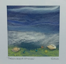 Load image into Gallery viewer, &#39;Seaweed Shore&#39; - Mini Textile Sea study
